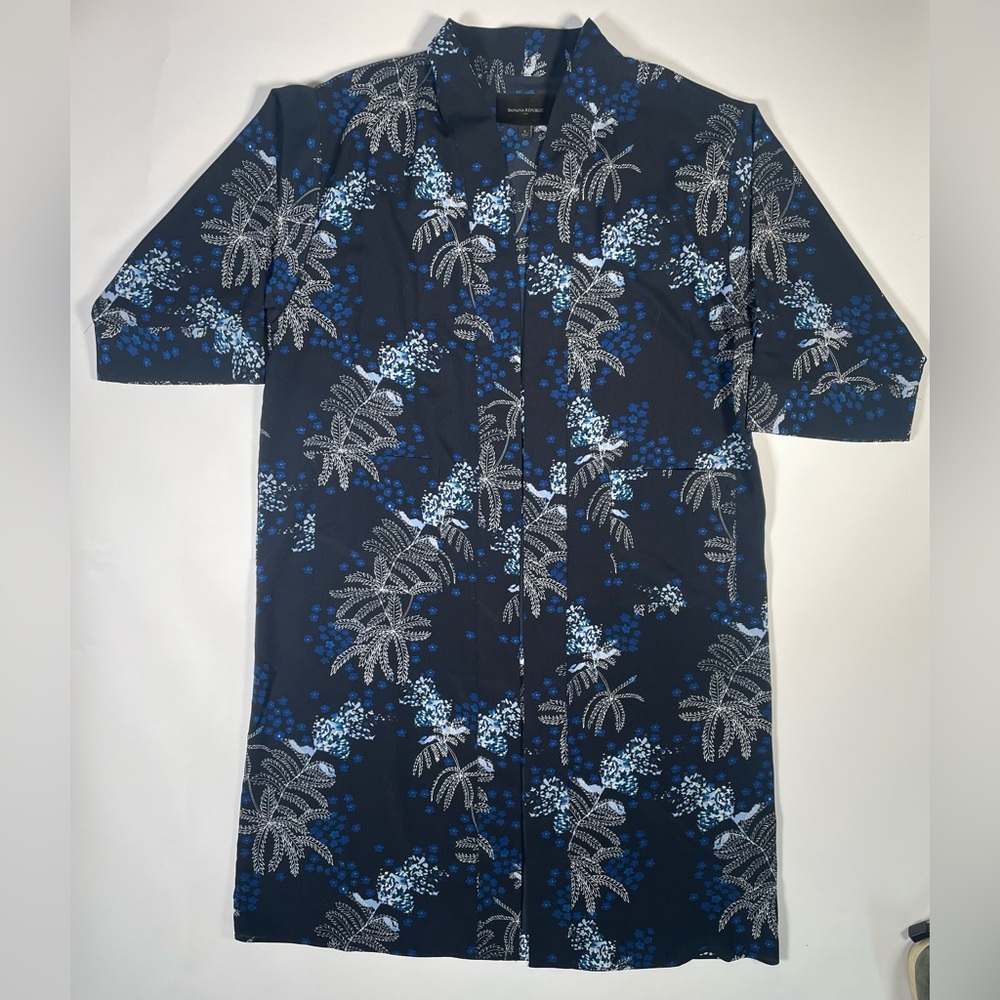 Banana Republic Print Maxi Kimono Navy floral - Size S